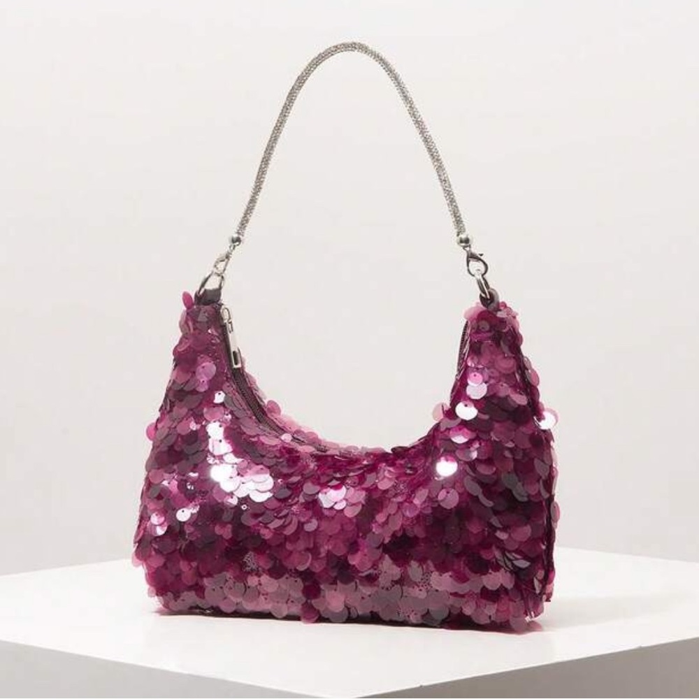 🐙 Burgundy Sequin Bag 🐙